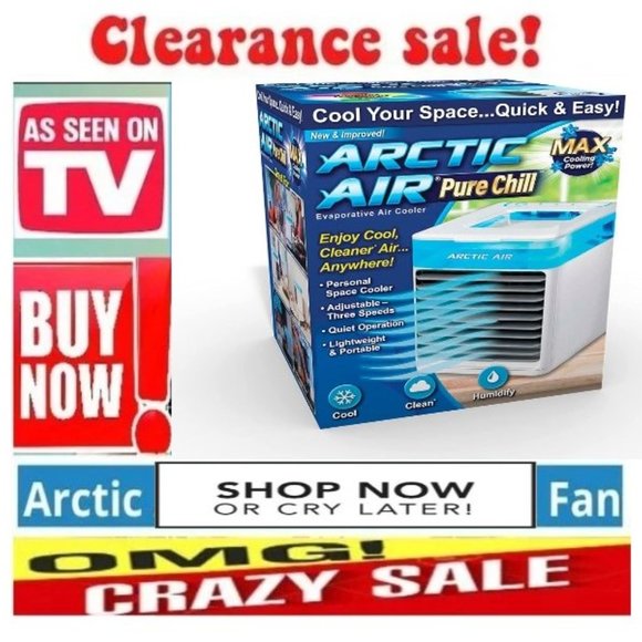 🔥📢ARTIC CHILL Pure AIR CONDITIONER Fan SPACE COOLER Turbo COOLER🚨📢BUY NOW💲 - Picture 1 of 10